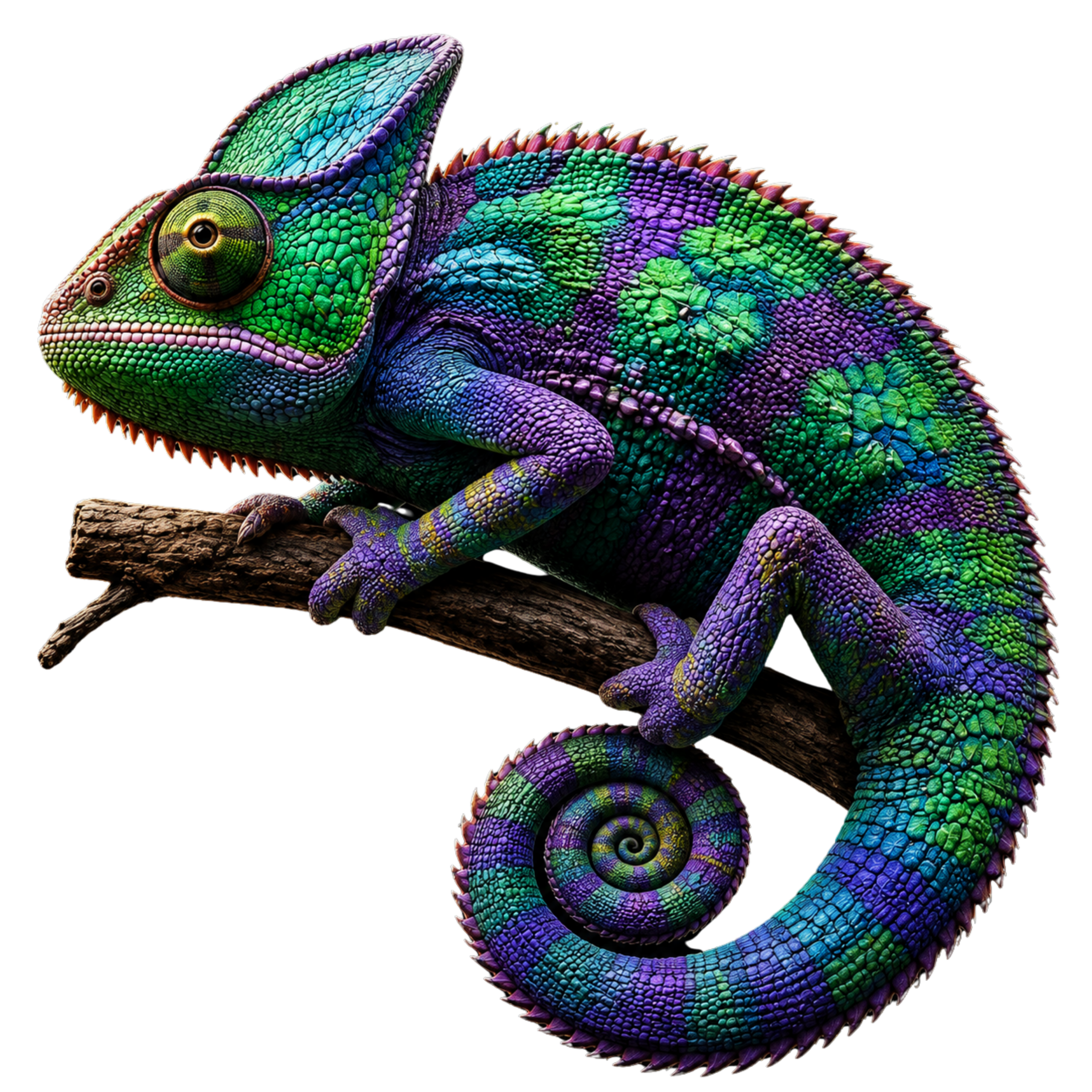 Caméléon coloré